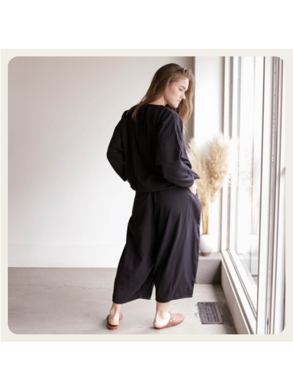 Black Crane Lagenlook Black Balloon Jumpsuit - Picture 2 of 5